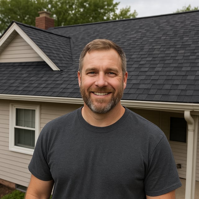 Brett G, Northeast Ohio resident with durable roof installation